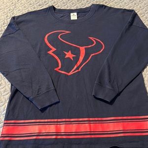 Houston Texans NFL Victoria’s Secret Pink Drop Shoulder Oversized Tunic Medium